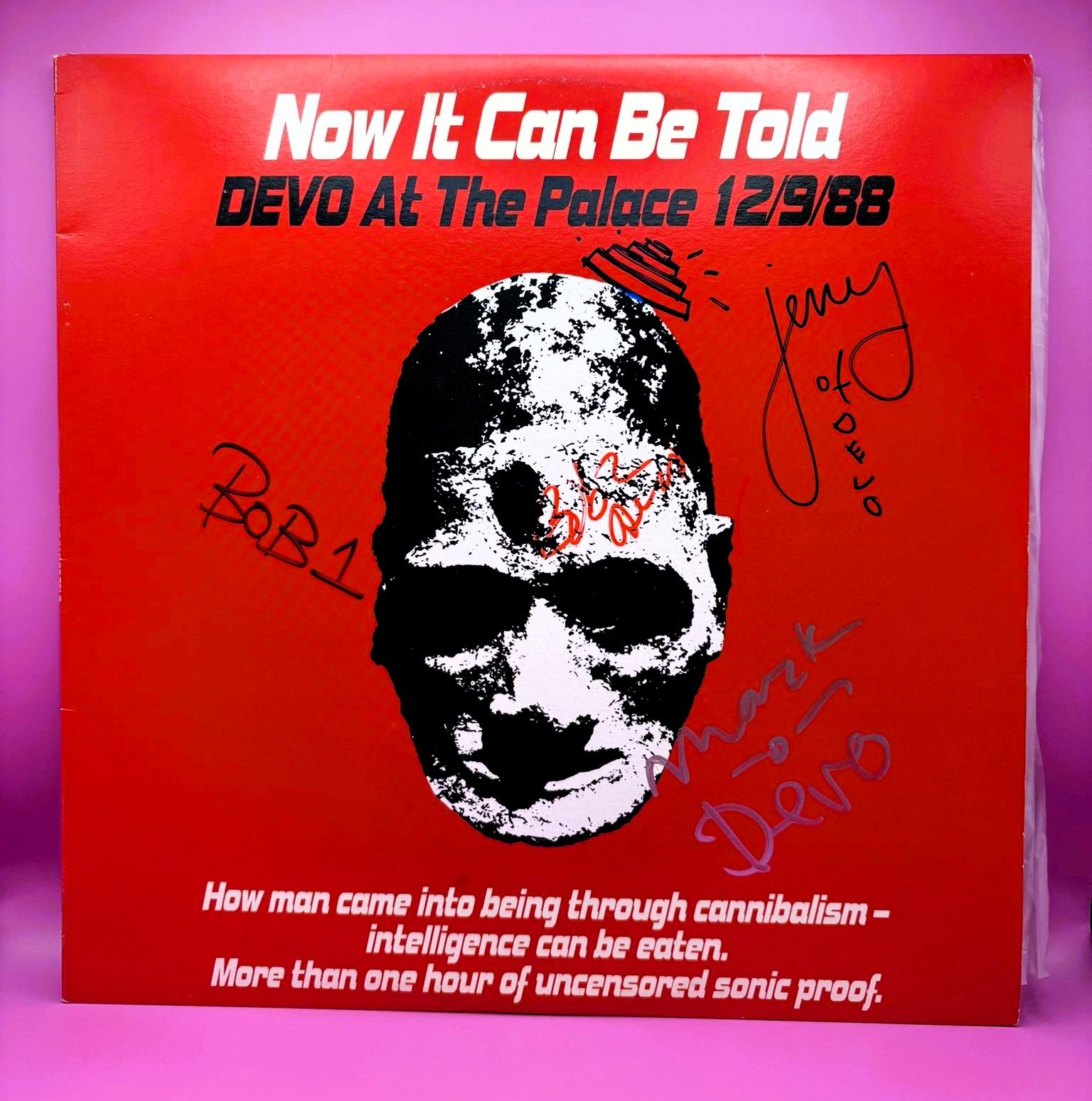 Devo - Now It Can Be Told, Devo At The Palace 12/9/88 - FULLY AUTOGRAPHED